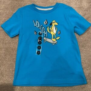 Blue Kids T-Shirt with Cartoon Print